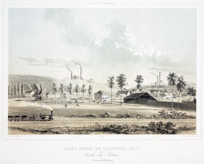 Mijnbouw, steenkool Vallee du Pieton United Coalmining Co Ltd, België door Unbekannt