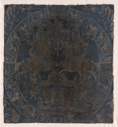 Moderne reproductie van de Bahram Gur zijde in Berlijn, ca. 1895 door Unbekannt