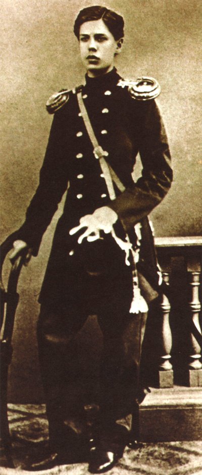 Modest Moessorgski, Russische componist, als jonge man, late jaren 1850 door Unbekannt
