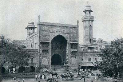 Moskee van Wazir Khan, Lahore, ca. 1942 door Unbekannt
