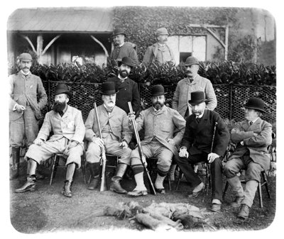 Mount Edgcumbe, Groepsfoto met Edward VII door Unbekannt