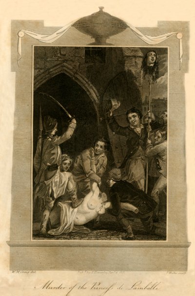 Moord op de Prinses de Lamballe, 1792, 1816 door Unbekannt