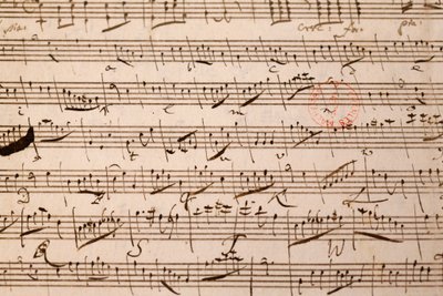 Muziekpartituur, Wolfgang Amadeus Mozart, Parijs, Frankrijk door Unbekannt