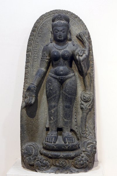 Nationaal museum van India, Delhi. Tara. Pala, 8e eeuw n.Chr., Bihar. Steen. India. door Unbekannt