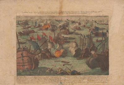 Zeeslag tussen de Russische en Ottomaanse vloot in de Zwarte Zee op 28 en 29 juni 1788, 1788 door Unbekannt