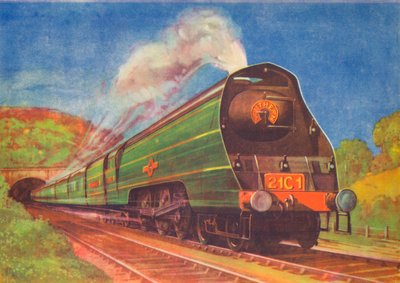 Nieuwe Gestroomlijnde Express, Koopvaardij, S.R., verlaat Honiton Tunnel, 1940 door Unbekannt