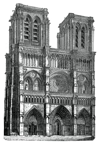 Notre Dame, Parijs door Unbekannt