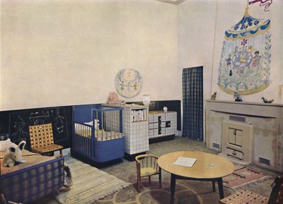 Kinderkamer ontworpen door Esmé Gordon, A.R.I.B.A., A.R.I.A.S., ca. 1945 door Unbekannt
