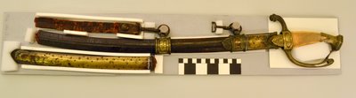 Officierszwaard en schede van mogelijk Franse oorsprong die toebehoorde aan William L. Clay Hickman en werd gebruikt in de Oorlog van 1812 door Unbekannt