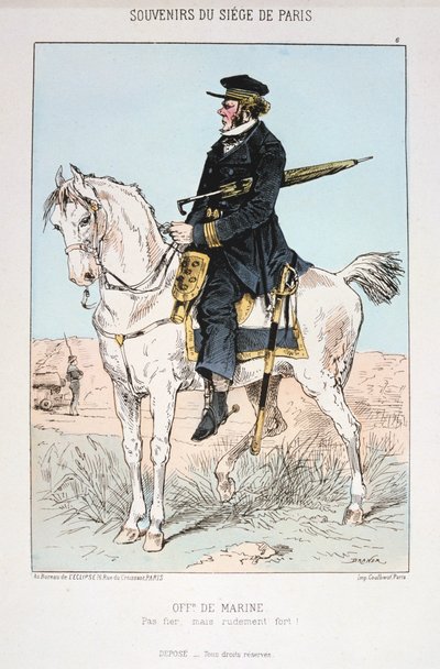 Marineofficier, Beleg van Parijs, 1870-1871 door Unbekannt