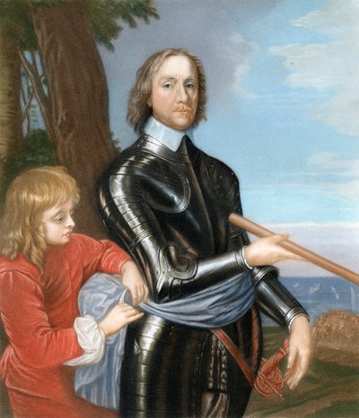 Oliver Cromwell, Engelse militaire leider en politicus, 1649, 1899 door Unbekannt