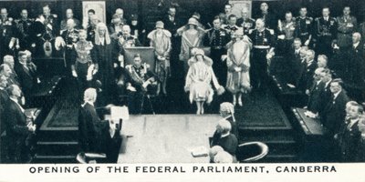 Opening van het federale parlement, Canberra door Unbekannt