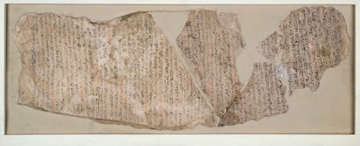 Ostracon, beschreven in hiëratisch, XIXe dynastie c1292 v.Chr. - c1190 v.Chr. door Unbekannt