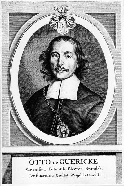 Otto von Guericke, Duitse uitvinder, ingenieur en natuurkundige, 1672 door Unbekannt