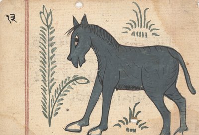 Pagina uit een Boek van Voortekenen, ca. 1800 door Unbekannt