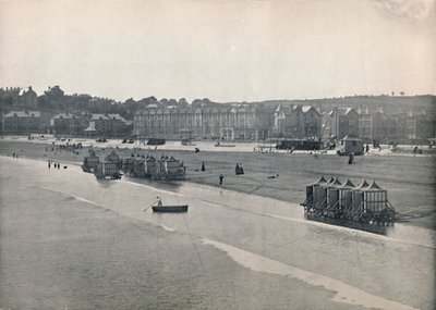 Paignton - Het Strand, vanaf de Pier, 1895 door Unbekannt