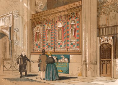 Geschilderd Scherm, St. Georges Kapel, c1845, 1864 door Unbekannt