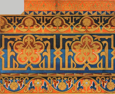 Geverfd houten plafond in de kathedraal van Messina, Sicilië, Italië, 1928 door Unbekannt
