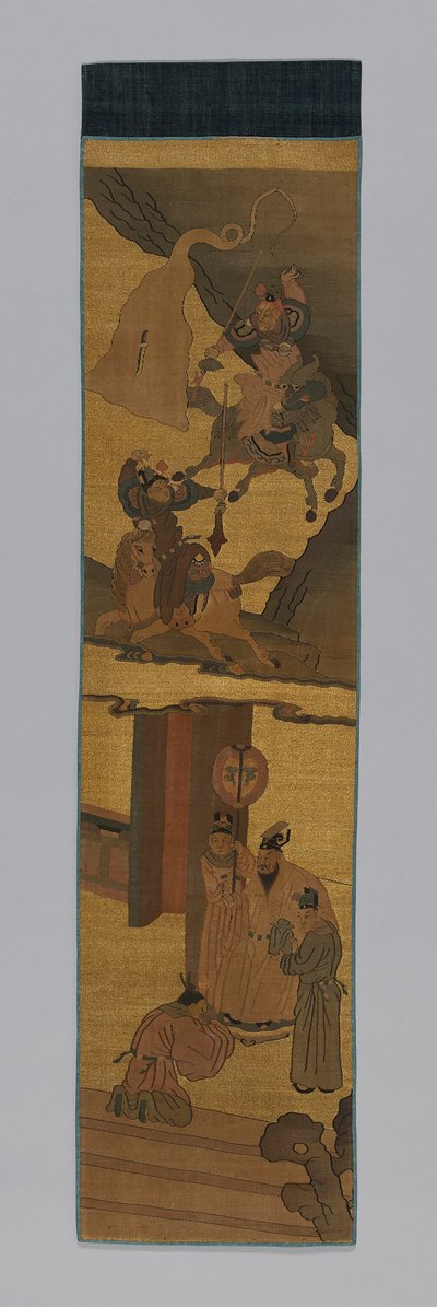 Paneel Meubelstof, China, Qing-dynastie 1644-1911, 1800-1900 door Unbekannt