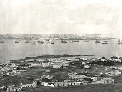 Panorama vanaf de heuvel, Montevideo, Uruguay, 1895 door Unbekannt