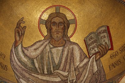 Pantocrator Christus (en gloire) in de Saint-Pierre-de-Montrouge kerk, Parijs, Frankrijk door Unbekannt