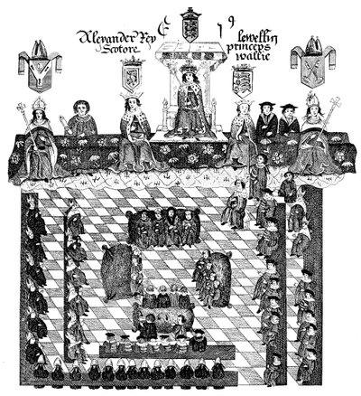 Parlement van Edward I, 13e eeuw, ca. 1905 door Unbekannt