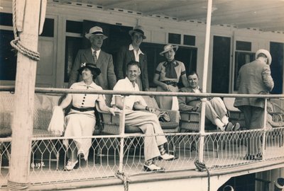 Passagiers op een Nijlcruise, 1936 door Unbekannt