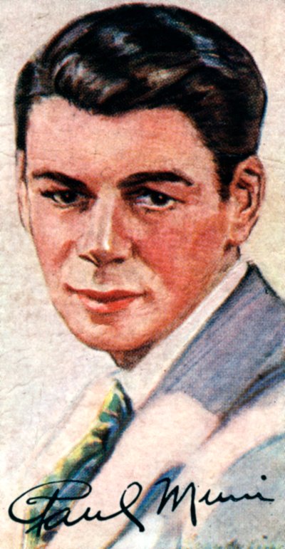 Paul Muni, 1895-1967, Academy Award winnende veelzijdige acteur, 20e eeuw door Unbekannt