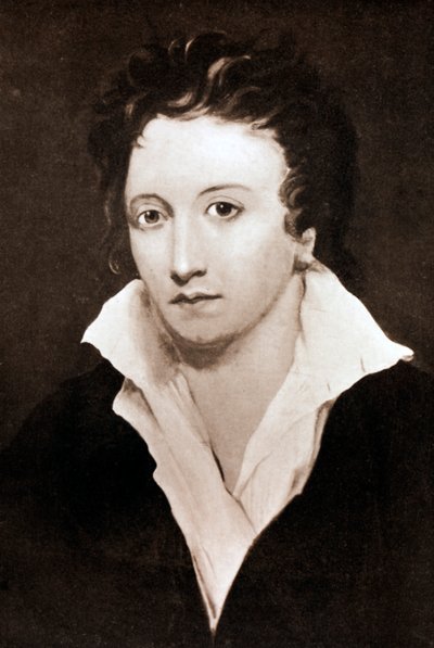 Percy Bysshe Shelley, Engelse romantische dichter, 19e eeuw door Unbekannt