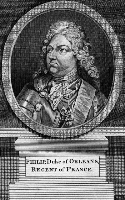 Philippe II, hertog van Orléans en regent van Frankrijk door Unbekannt