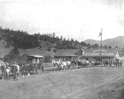 Pikes Peak Tolweg, Colorado, VS, ca. 1900 door Unbekannt