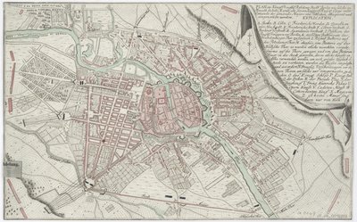 Plan van Berlijn 1760 door Unbekannt