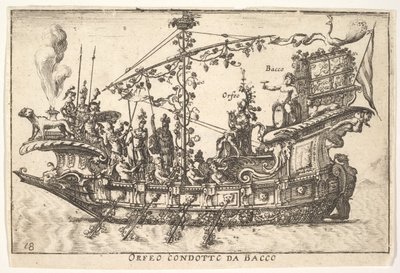 Orpheus geleid door Bacchus, uit de serie De pracht door Unbekannt