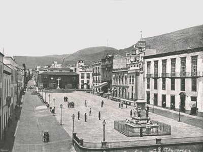 Plaza de la Candelaria, Santa Cruz de Tenerife, Canarische Eilanden, Spanje, 1895 door Unbekannt