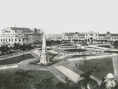 Plaza de la Victoria, Buenos Aires, Argentinië, 1895 door Unbekannt