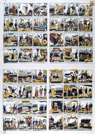 Populair Spaans beeld van het leven van Napoleon, 19e eeuw door Unbekannt