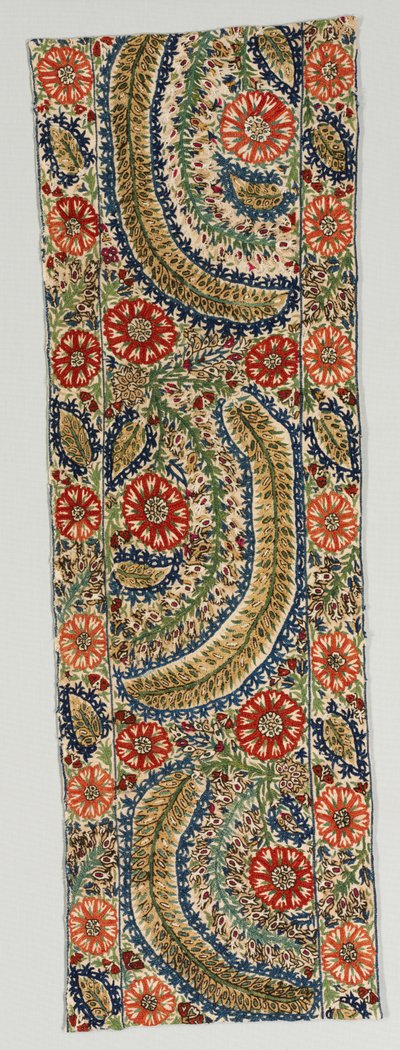 Deel van een bedsprei, 1700s door Unbekannt