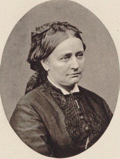 Portret van Clara Schumann 1819-1896 door Unbekannt