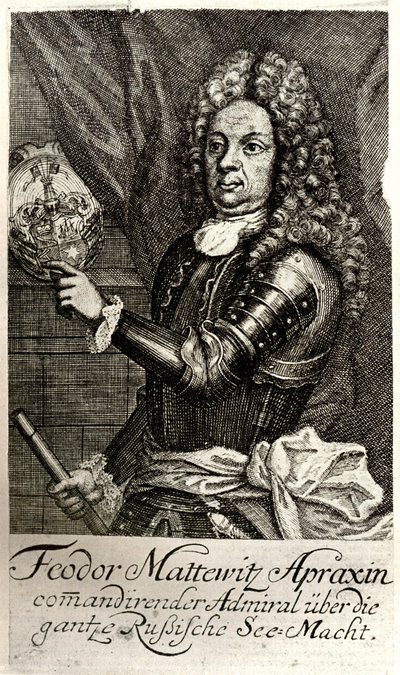 Portret van graaf Fyodor Matveyevich Apraksin door Unbekannt