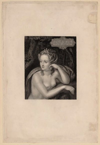 Portret van Diane de Poitiers, midden 16e eeuw door Unbekannt