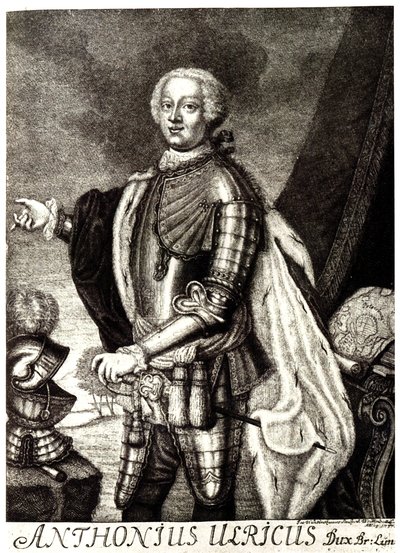 Portret van hertog Anthony Ulrich van Brunswijk 1714-1774 door Unbekannt