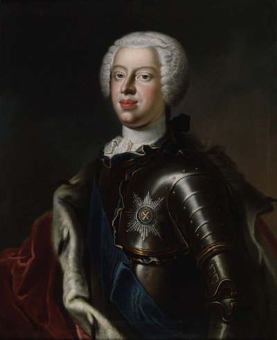 Portret van Hertog Anthony Ulrich van Brunswick 1714-1774, ca. 1740 door Unbekannt