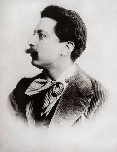 Portret van Enrique Granados (1867-1916), Spaanse componist en pianist. Foto door Unbekannt