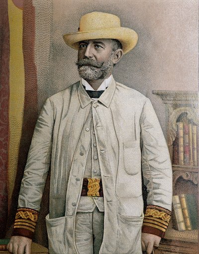 Portret van Fidel Alonso Santocildes (1844-1895), illustratie door Unbekannt