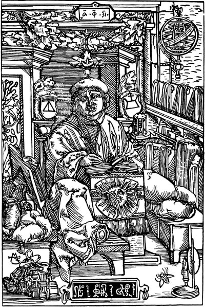 Portret van Francysk Skaryna 1486-1541, 1517 door Unbekannt