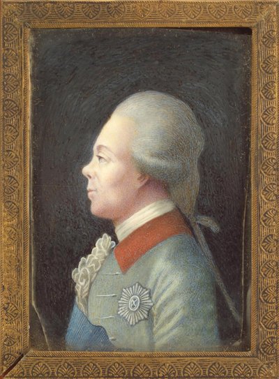 Portret van Groothertog Pavel Petrovich 1754-1801, 1780s door Unbekannt