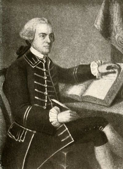 Portret van John Hancock, in jas met dubbele zakflappen door Unbekannt
