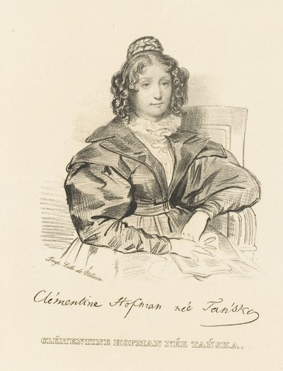Portret van Klementyna Hoffmanowa door Unbekannt