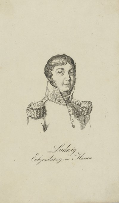 Portret van Lodewijk I, groothertog van Hessen 1753-1830, 1806 door Unbekannt