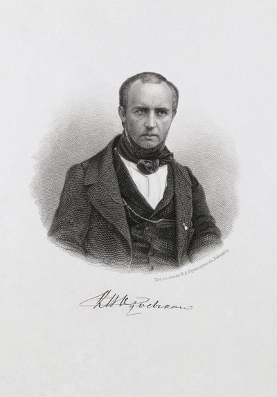Portret van prins Vladimir Fyodorovich Odoyevsky 1803-1869, ca. 1874 door Unbekannt